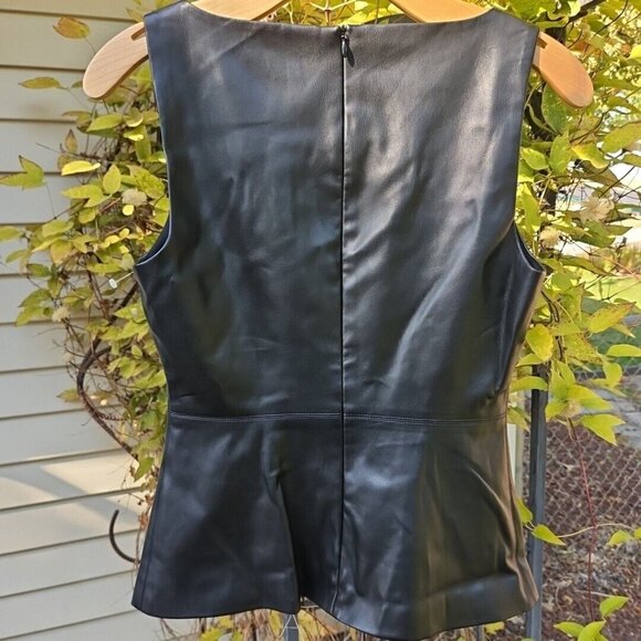 Theory Bedford Faux Leather Shell - Picture 4 of 7